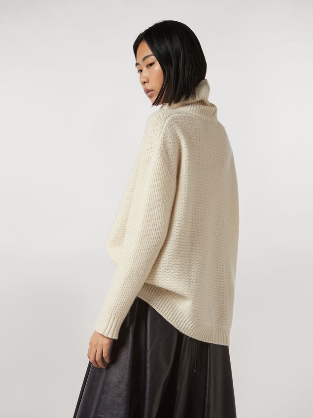 Medium Sleeve Jumper Marni Mixed-stitch turtleneck in cashmere blend Woman