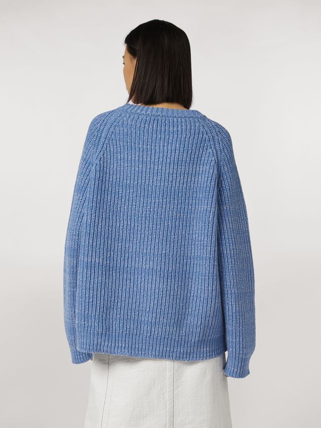 Medium Sleeve Jumper Marni Ribbed crewneck knit in virgin wool Woman