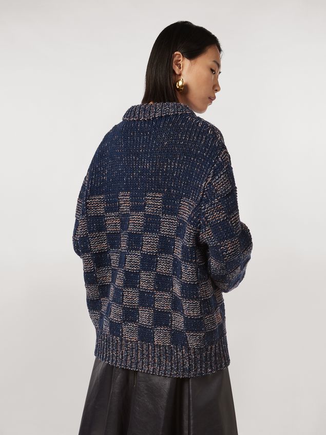 Medium Sleeve Jumper Marni Crew neck knit in virgin wool Woman