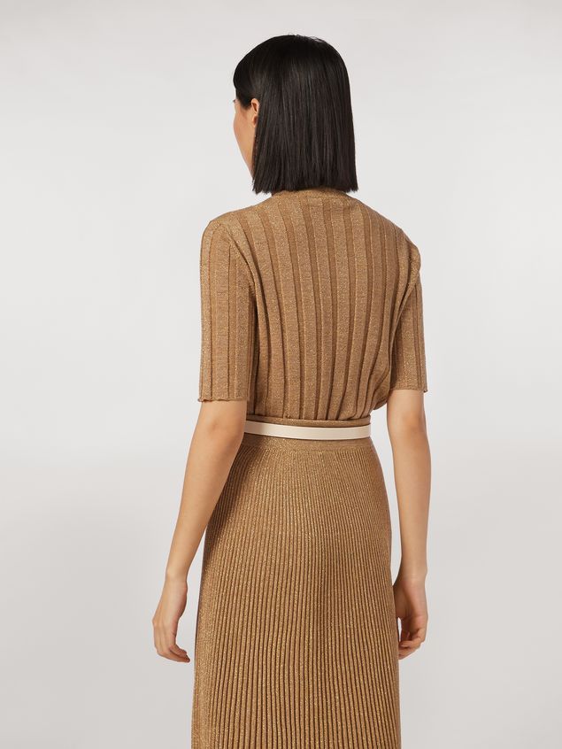 Medium Sleeve Jumper Marni Lurex ribbed crew neck sweater Woman