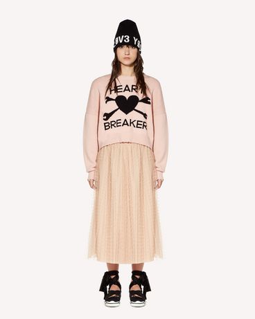 REDValentino "Heart Breaker" intarsia wool blend sweater
