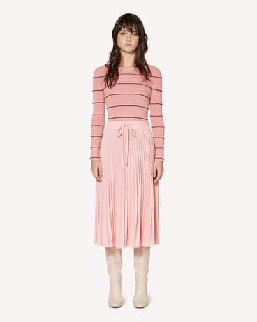 REDValentino Ruffles detail cotton sweater