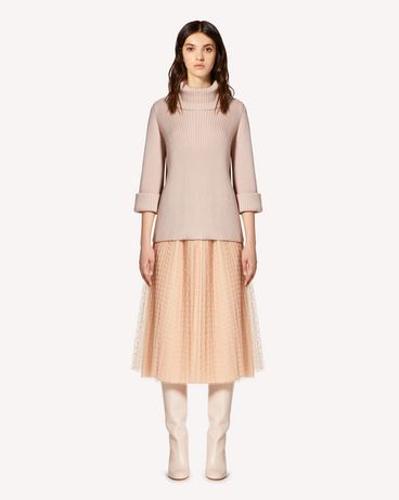 REDValentino High-neck ribbed wool jumper