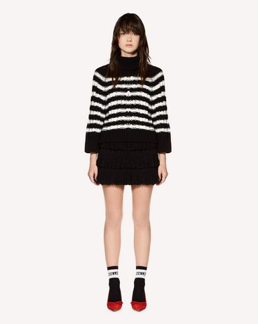 REDValentino Heart intarsia cotton sweater