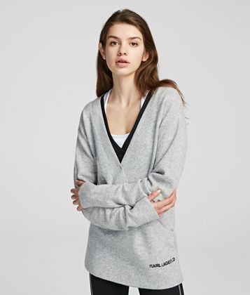 KARL LAGERFELD RUE ST GUILLAUME CASHMERE WRAP