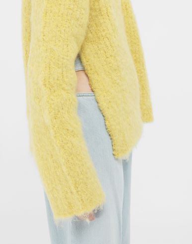 yellow dress sweater