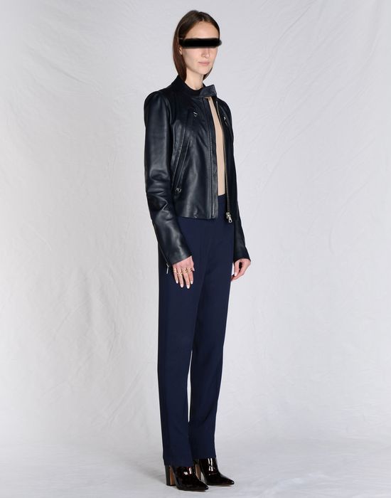 Maison Margiela Zip Up Leather Jacket Women Maison Margiela 4 Zip Up Leather Jacket Pickupin Info