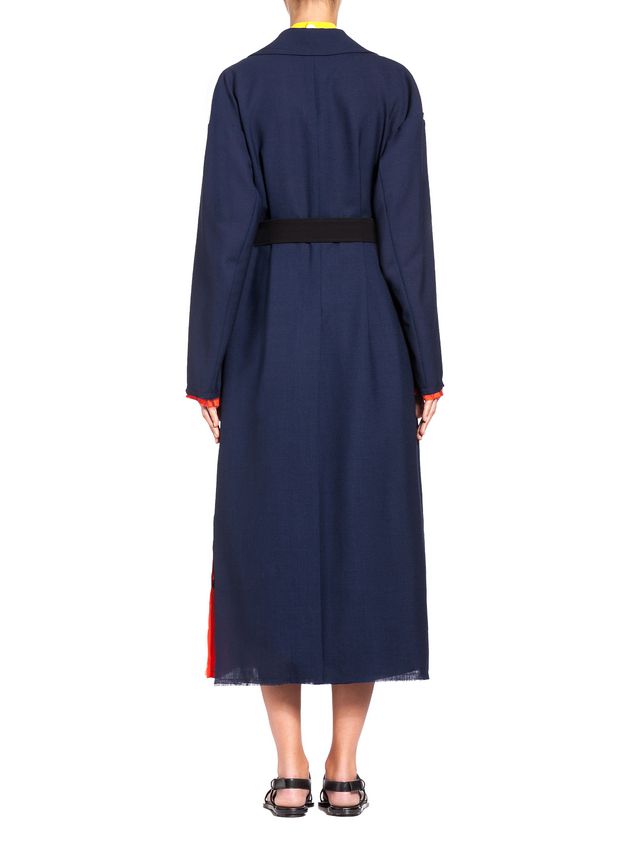 Duster Coat Marni Runway duster coat in 2-thread tropical wool Woman