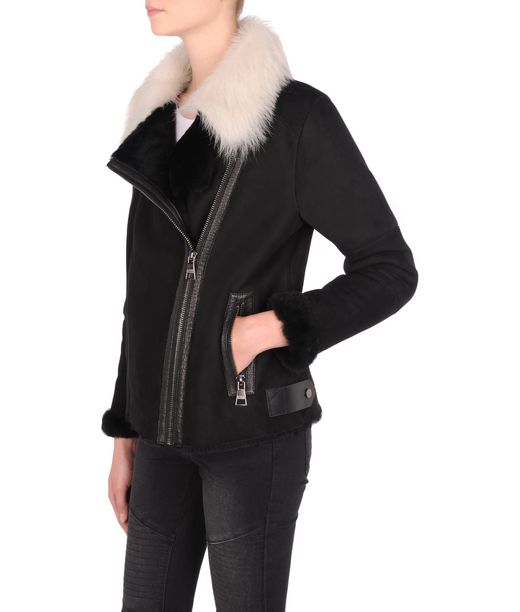 KARL LAGERFELD Shearling biker jacket 12_f