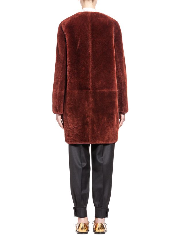 Reversible Coat In Merino Sheepskin ‎ from the Marni ‎Fall Winter 2018 ...