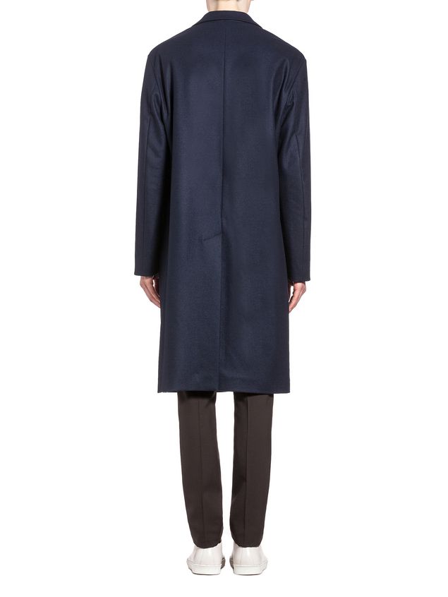 Coat Marni Wool coat with half-belt closure Man