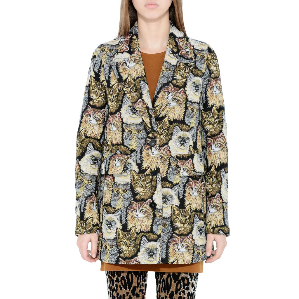 Cat Jacquard Daria Coat Stella Mccartney