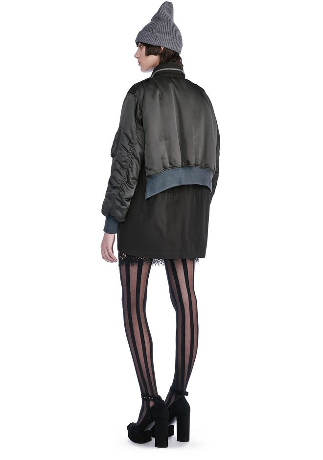ALEXANDER WANG PARKA JACKET WITH BOMBER DETAILS JACKETS AND OUTERWEAR  Adult 12_n_f