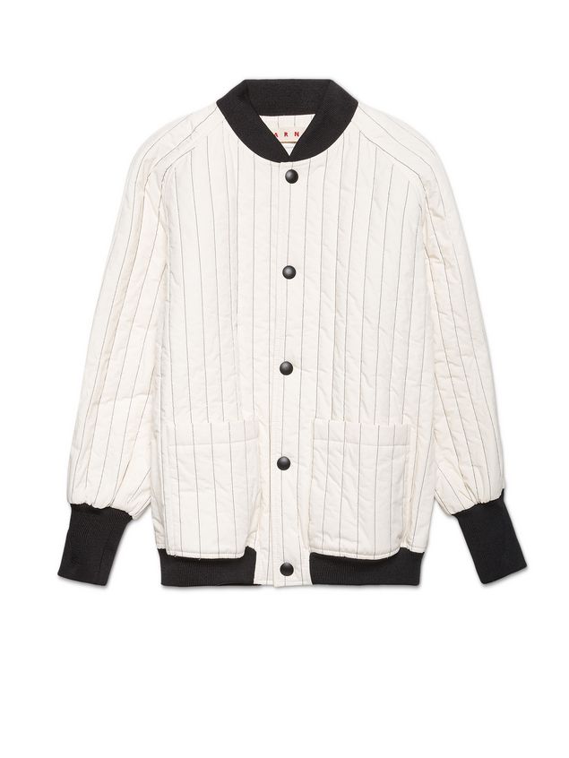 Padded Cotton Toile Bomber Jacket ‎ from the Marni ‎Fall Winter 2018 ...