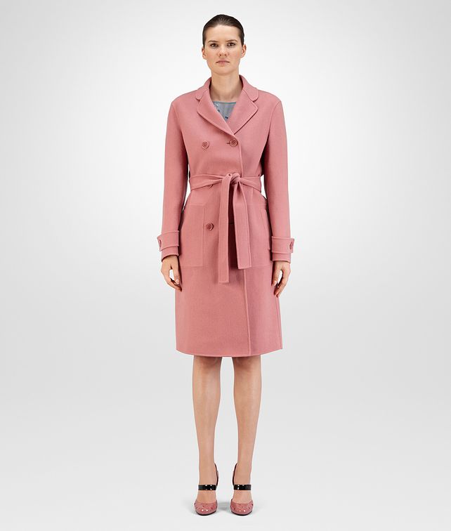 BOTTEGA VENETA COAT IN DUSTY ROSE DOUBLE CASHMERE Outerwear and Jacket Woman fp