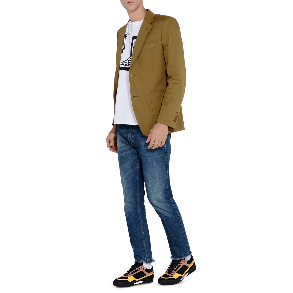 Olive Cotton Drill Jacket Stella Mccartney Men