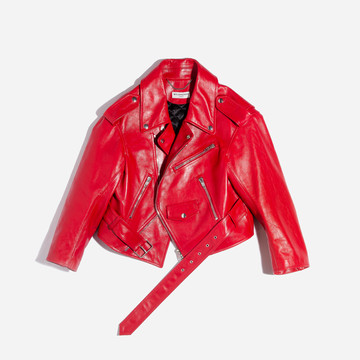 balenciaga jacket womens red