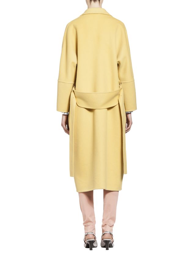 Coat Marni Belted coat in alpaca wool Woman