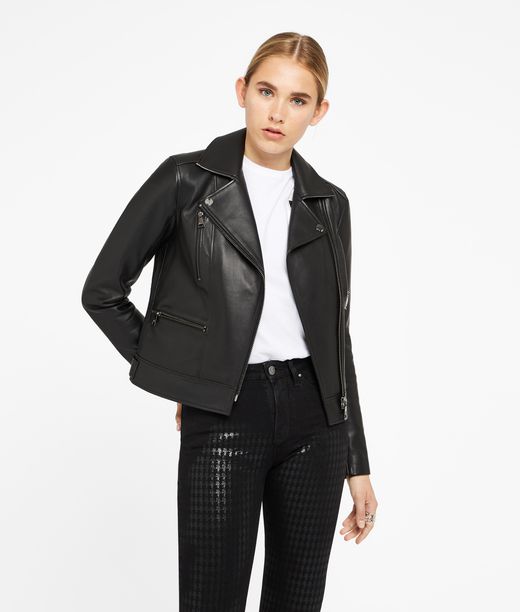 KARL LAGERFELD Ikonik Odina Biker Jacket 12_f