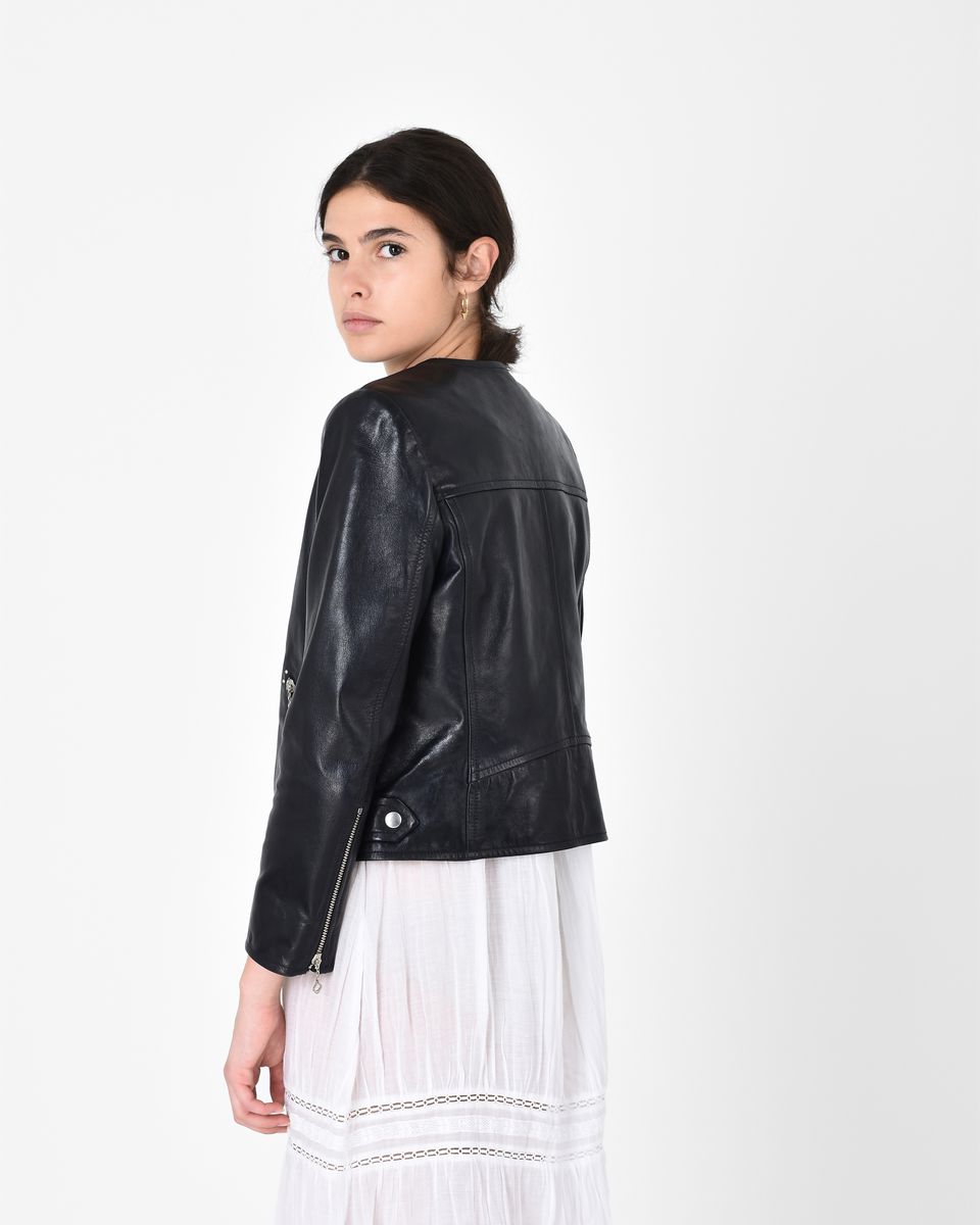 Isabel Marant GRINLY leather biker jacket at £418 | love the brands