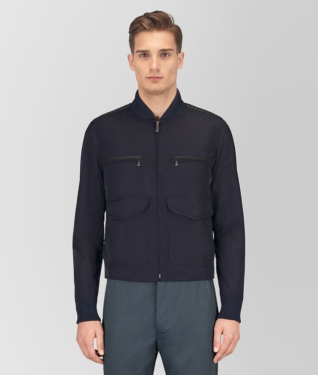 BOTTEGA VENETA DARK NAVY POLYESTER JACKET Outerwear and Jacket Man fp