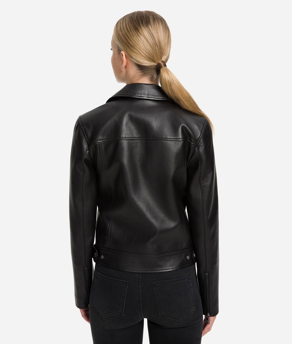KARL LAGERFELD Ikonik Bikerjacke Odina Jacke Damen d