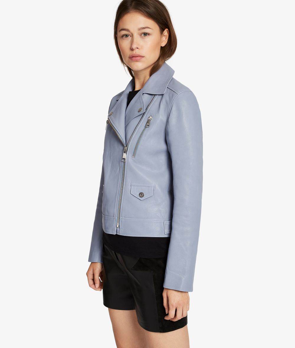 KARL LAGERFELD Ikonik Odina Biker Jacket Jacket Woman f