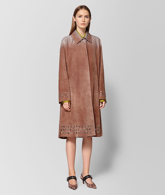 BOTTEGA VENETA DAHLIA SUEDE COAT Outerwear and Jacket Woman fp