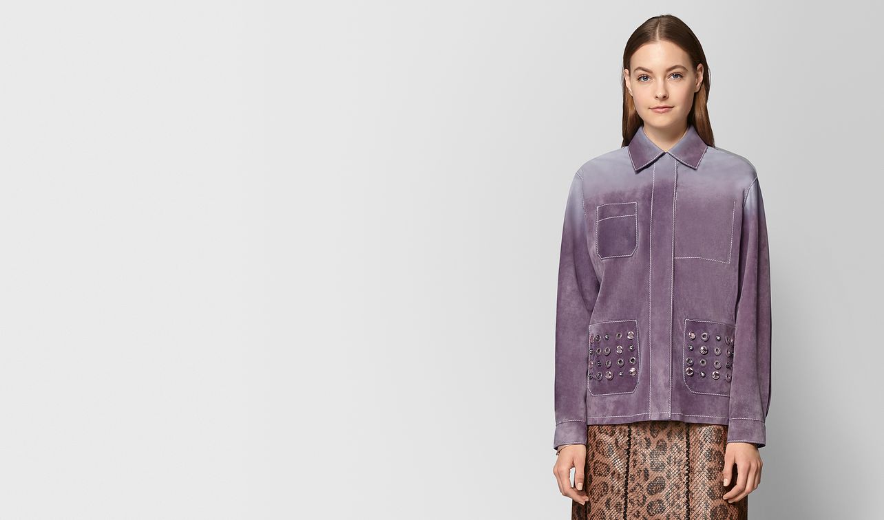 giacca in camoscio lilac landing