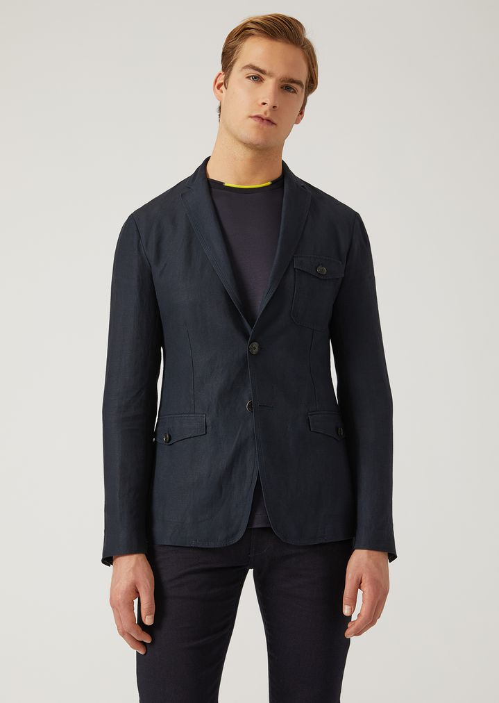 armani linen jacket
