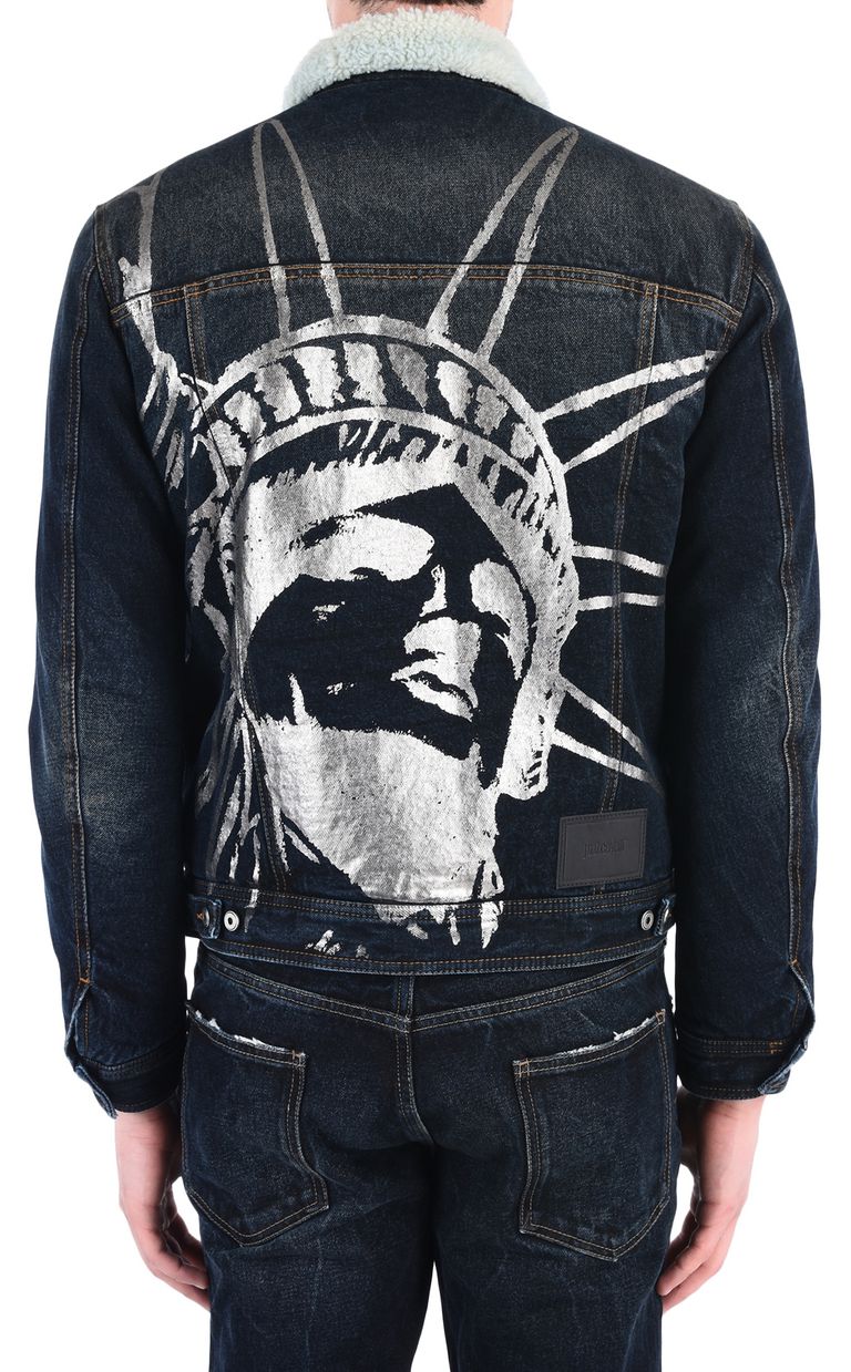 padded denim jacket mens
