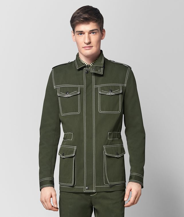 BOTTEGA VENETA FOREST COTTON JACKET Outerwear and Jacket Man fp