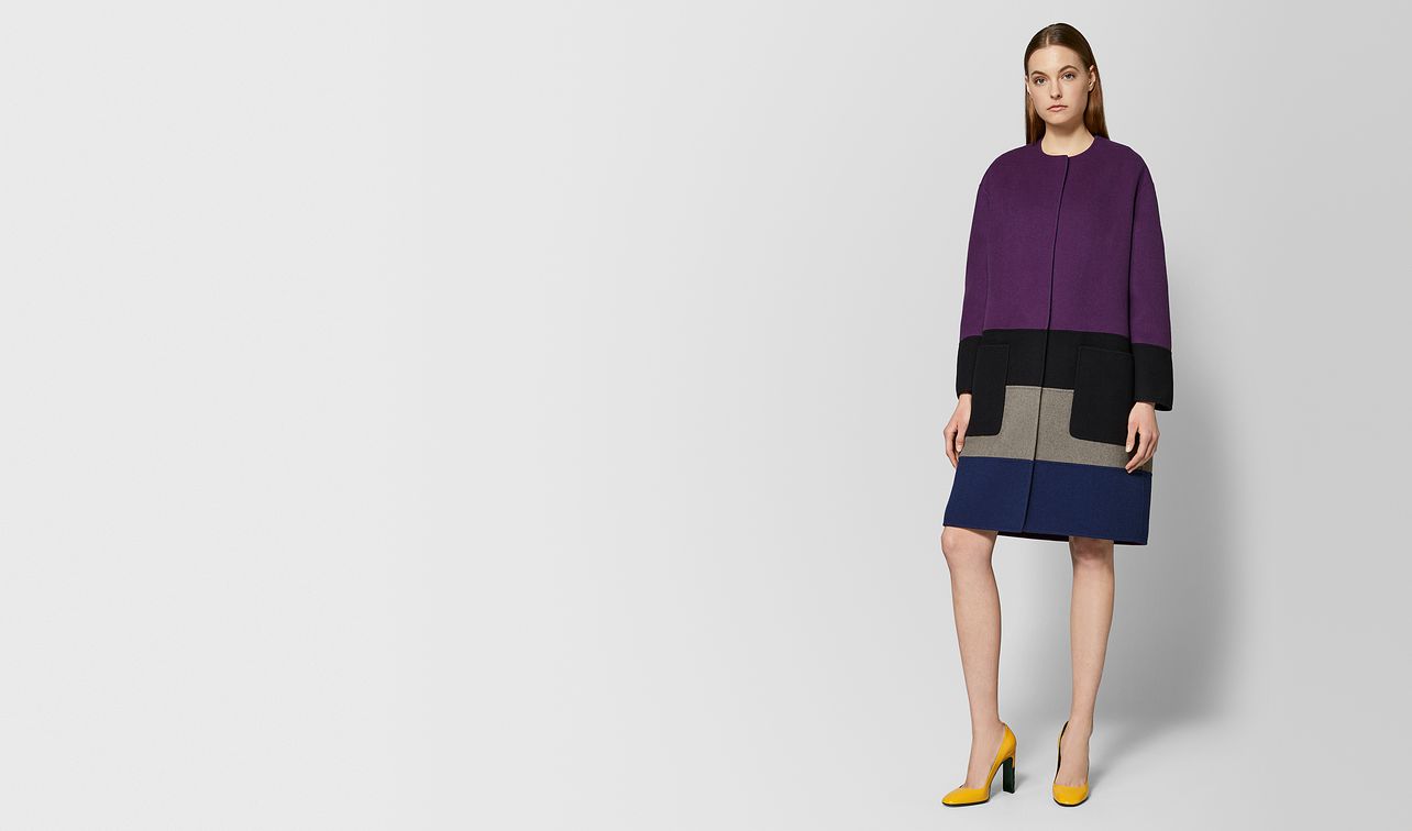 multicolor cashmere coat landing