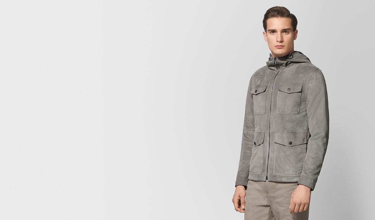 dark cement suede jacket landing