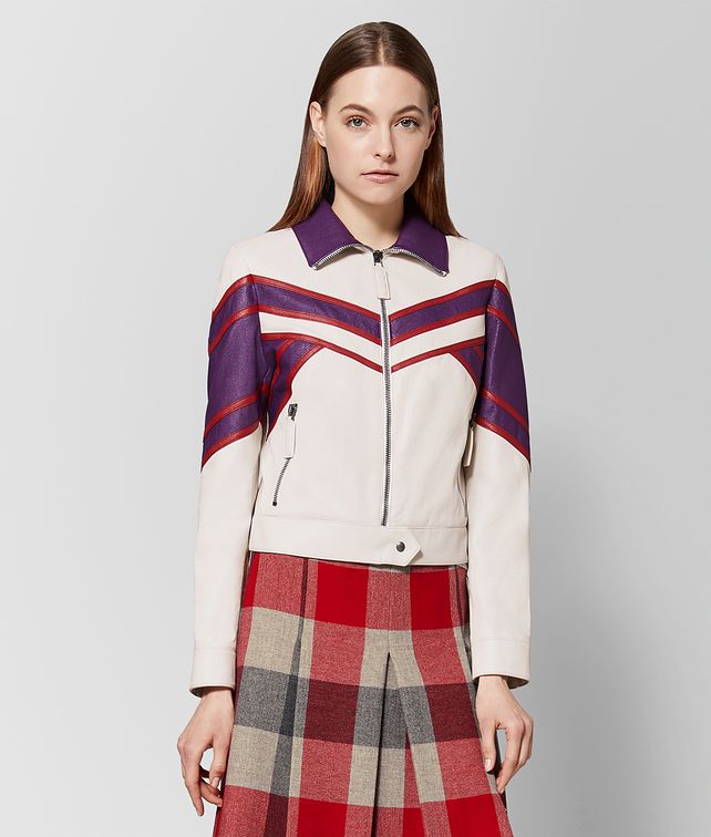 BOTTEGA VENETA VESTE EN AGNEAU MULTICOLOR Manteau et veste Femme fp