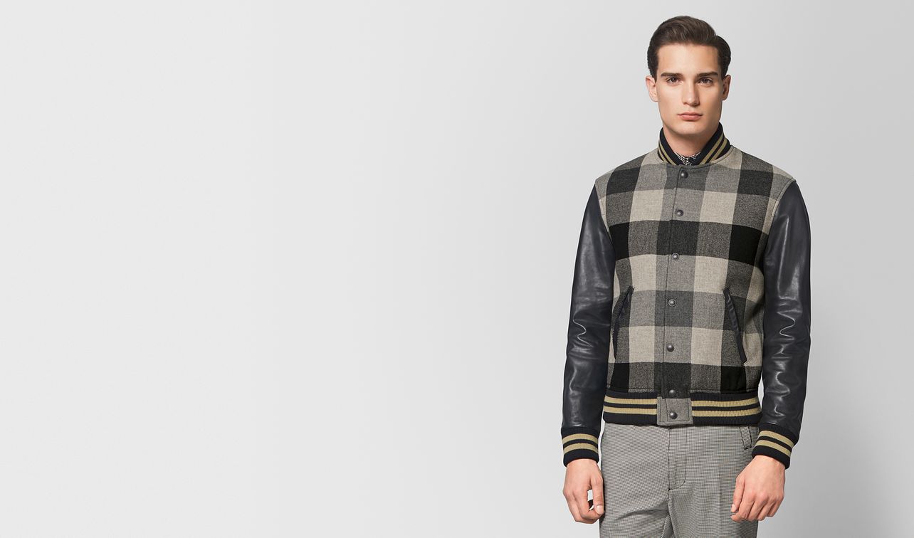 dark cement/nero wool/calf jacket landing