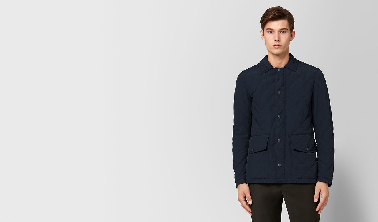 dark navy polyester jacket landing