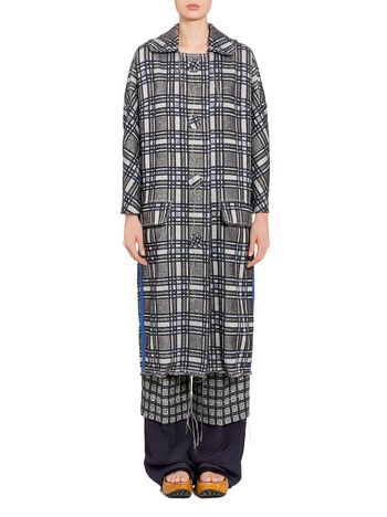 Marni Lightweight macro tweed coat Woman