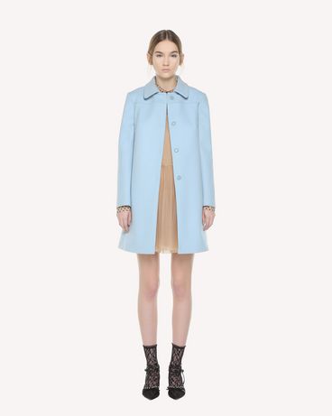 REDValentino Wool fit and flare coat