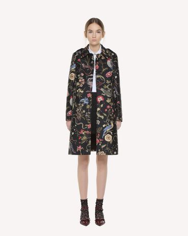 REDValentino Flora and fauna Brocade coat