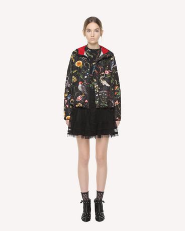 REDValentino Flora and Fauna Faille printed shell jacket