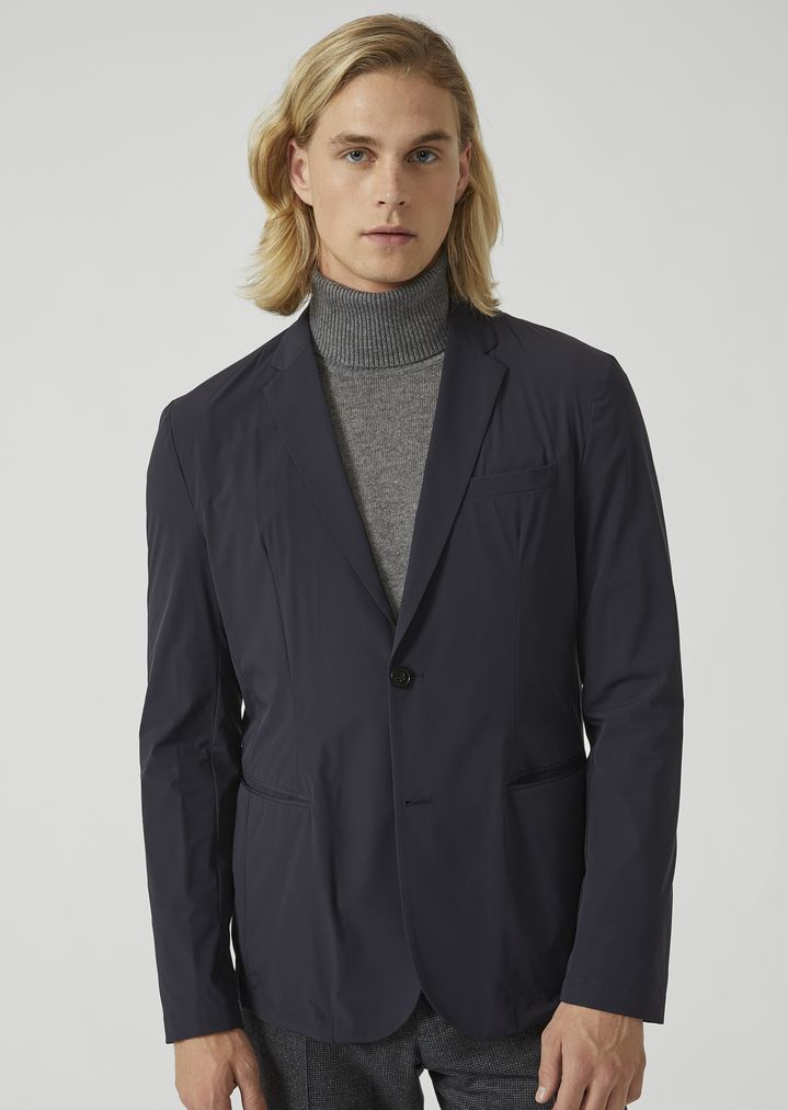 Bi En Deux Homme À Veste Stretch Tissu Boutons Technique Droite Sxq0TwTIFB