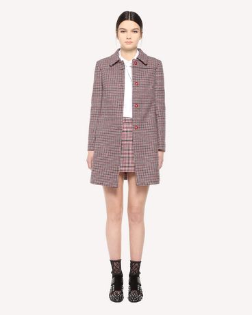REDValentino Houndstooth coat