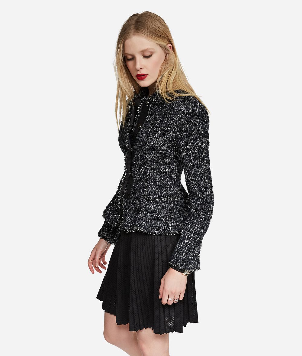 KARL LAGERFELD Lurex Bouclé Jacket Jacket Woman d