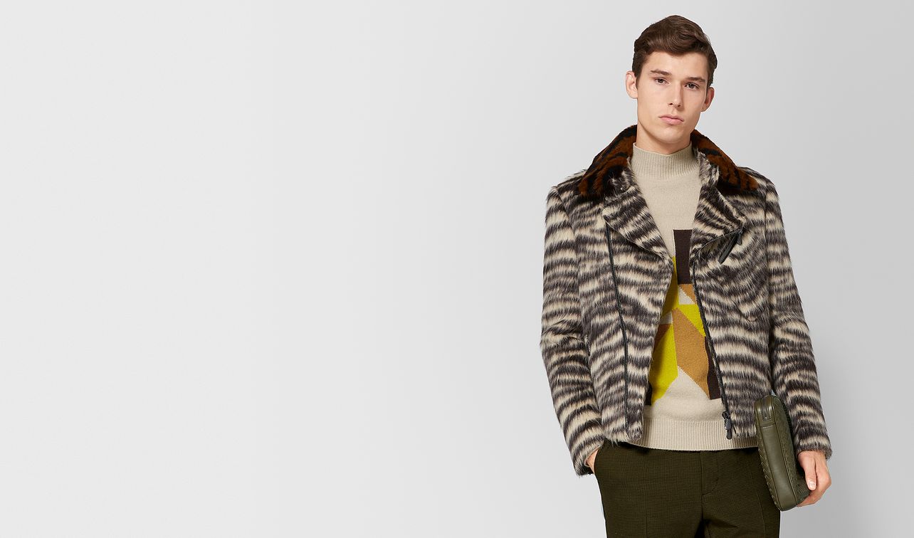 multicolor wool/shearling jacket landing