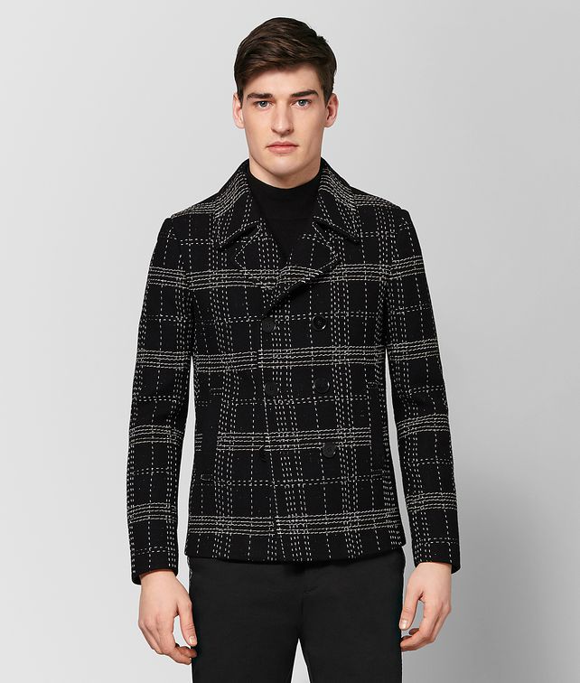 BOTTEGA VENETA NERO EMBROIDERED WOOL JACKET Outerwear and Jacket Man fp
