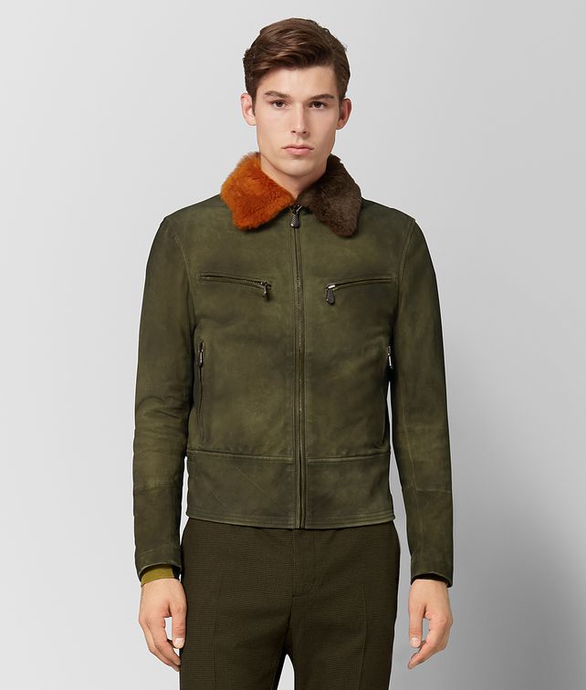 BOTTEGA VENETA MUSTARD SHEARLING JACKET Outerwear and Jacket Man fp