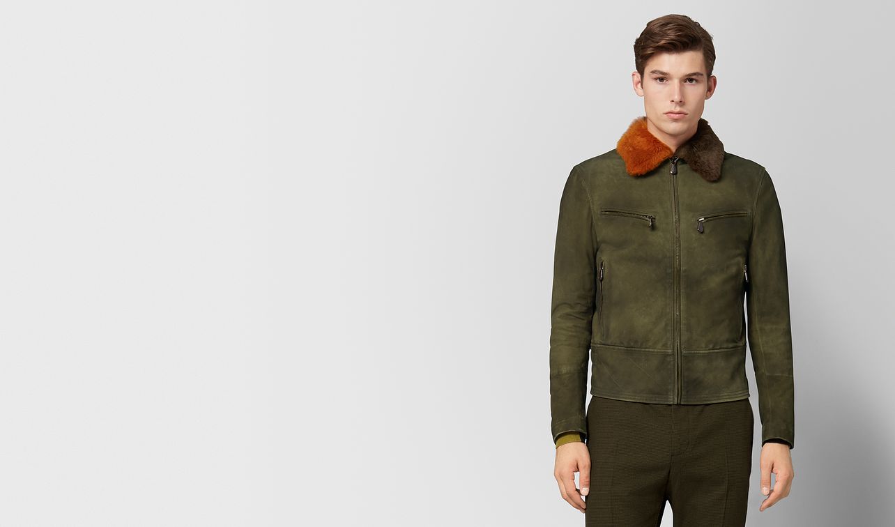 veste en shearling mustard landing