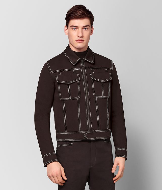 BOTTEGA VENETA ESPRESSO COTTON JACKET Outerwear and Jacket Man fp