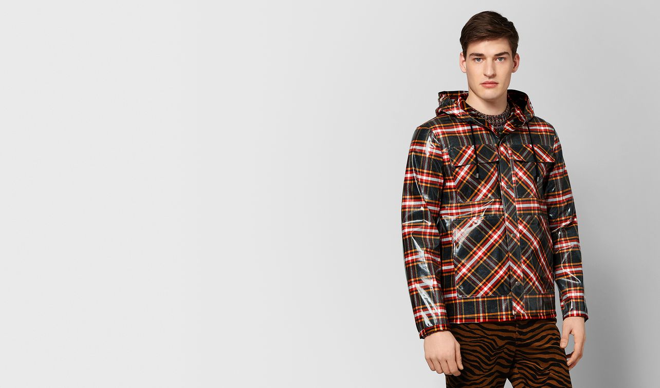 china red/nero glossy cotton jacket landing